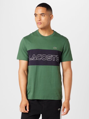 LACOSTE - Camisa em verde: frente