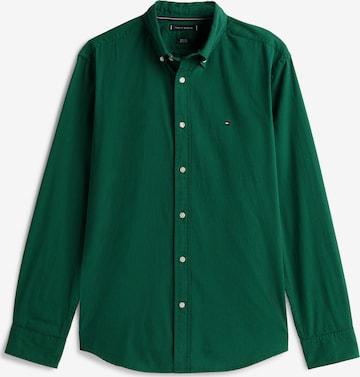TOMMY HILFIGER - Camisa 'FLEX' em verde: frente