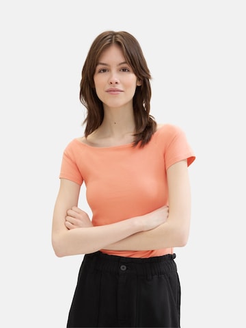 TOM TAILOR DENIM T-Shirt in Orange