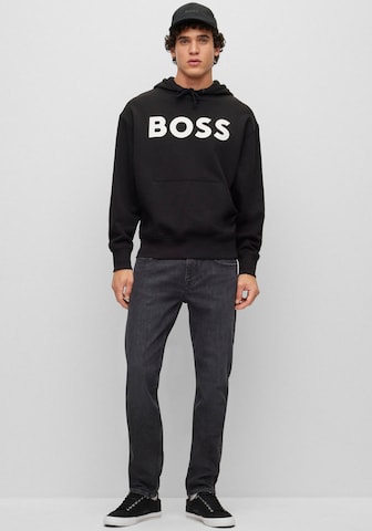 BOSS Orange Sweatshirt in Schwarz