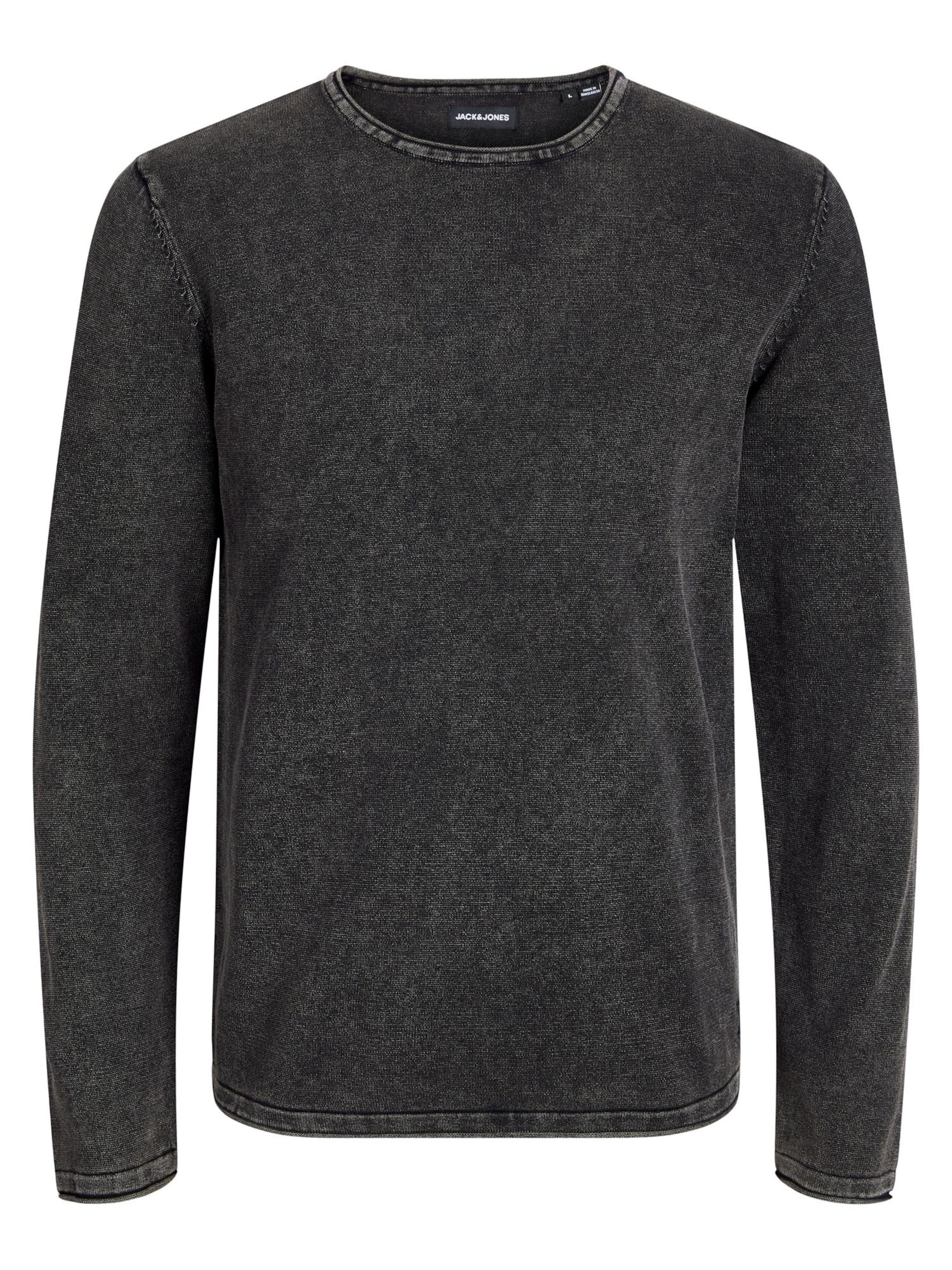 JACK & JONES Pullover 'Leo'‌‌‌‌‌‌‌‌‌‌ in Schwarz: Vorderseite