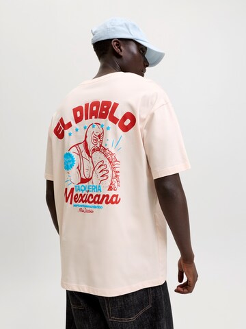 Maglietta 'JORDiablo' di JACK & JONES in arancione: frontale