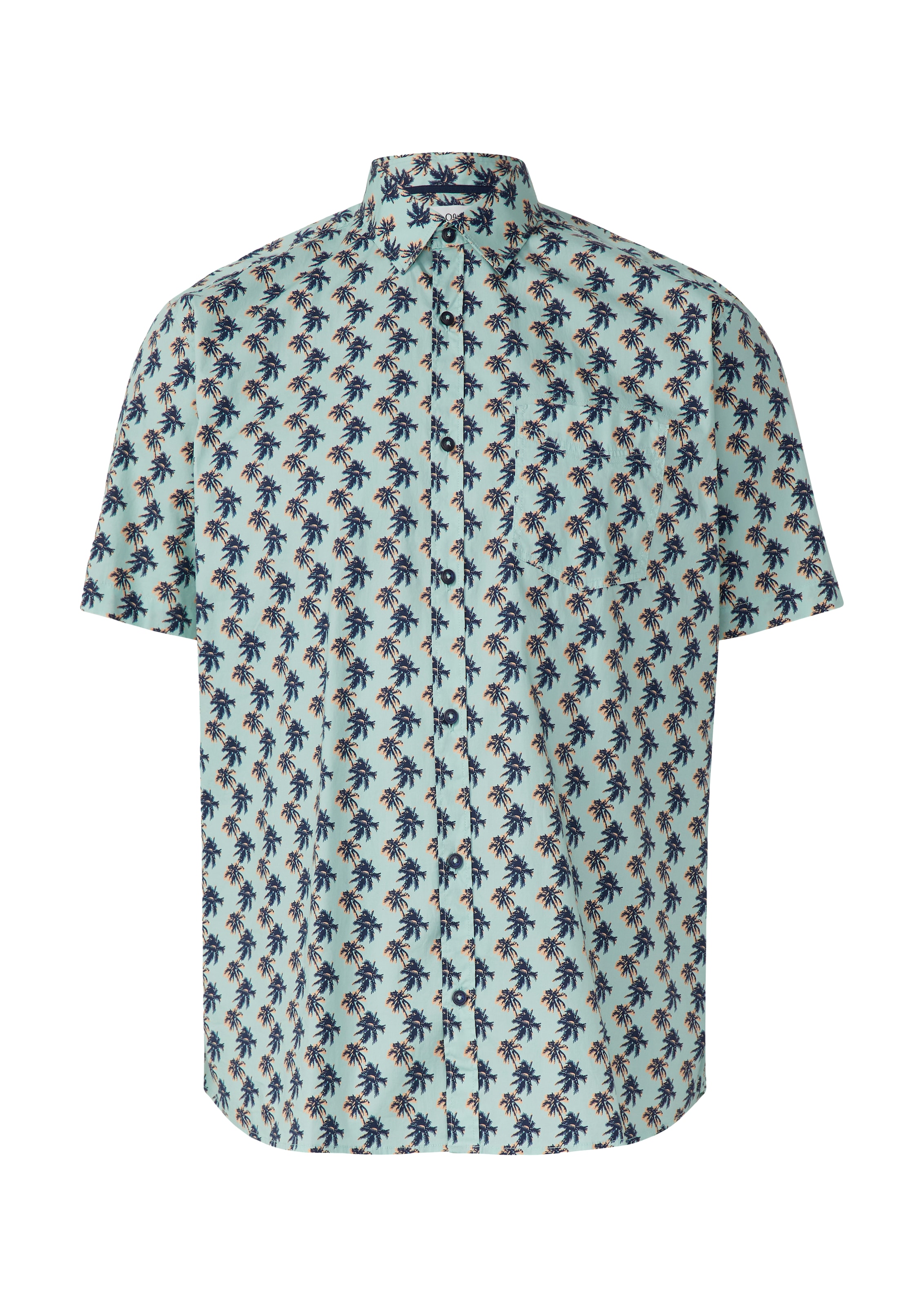 s.Oliver Regular Fit Hemd in Grün: Vorderseite