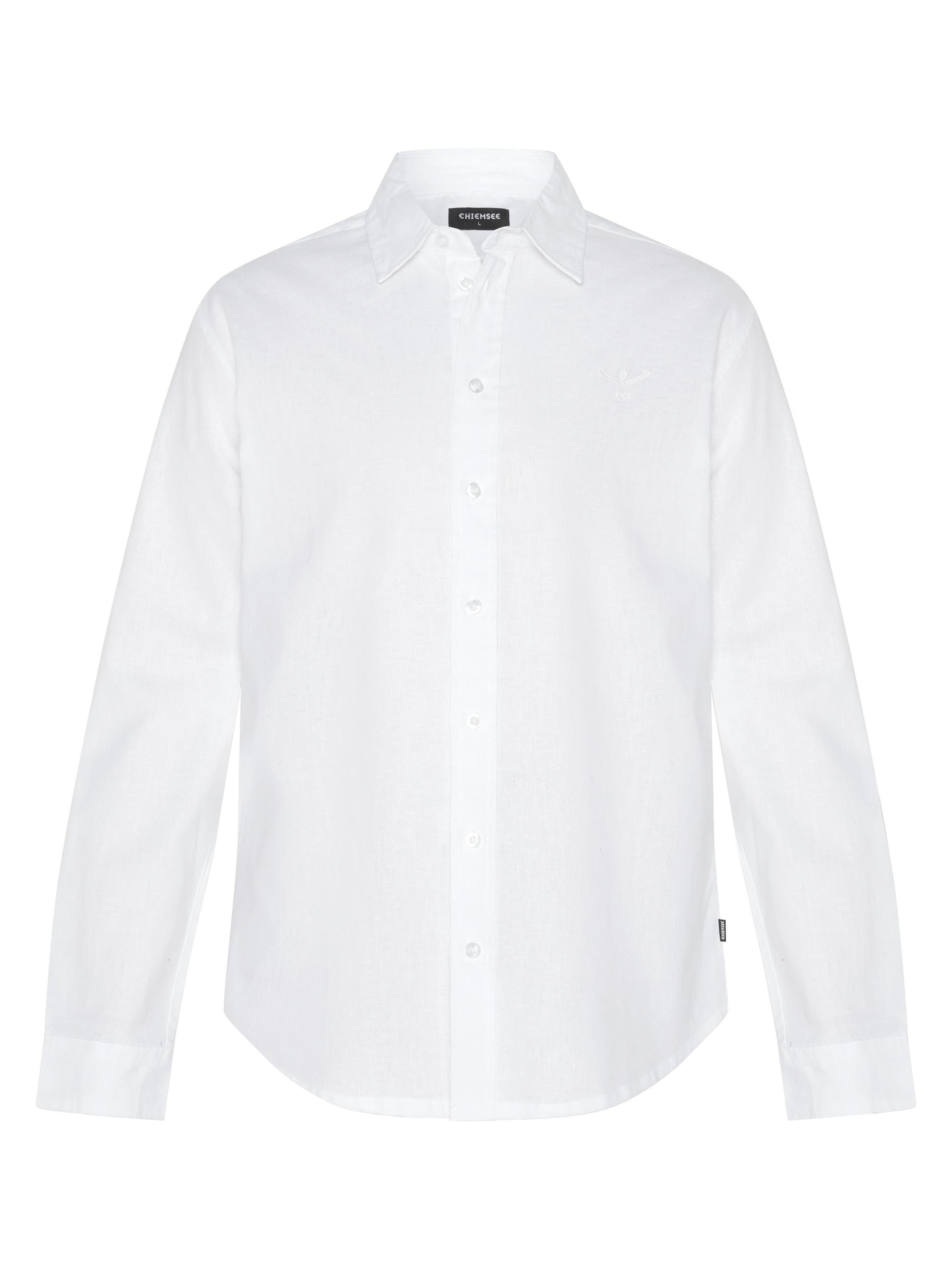 CHIEMSEE Regular fit Button Up Shirt in White: front