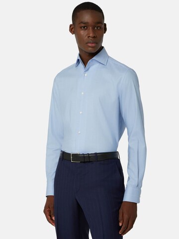 Boggi Milano Regular fit Button Up Shirt in Blue: front