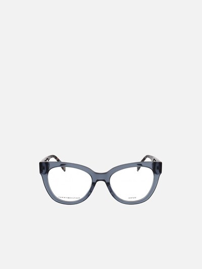 TOMMY HILFIGER Zonnebril 'Tommy Hilfiger TH 2054 Black havana 52/19/140 WOMAN Eyewear Frame' in 52 in de kleur Blauw, Productweergave