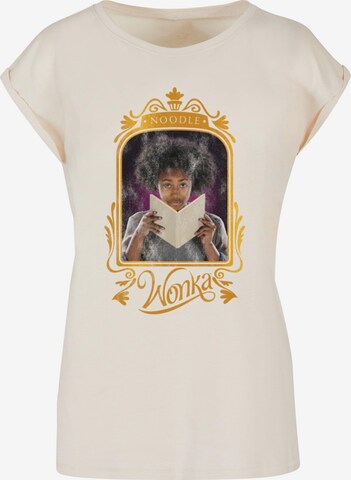Maglietta 'Wonka' di ABSOLUTE CULT in beige: frontale