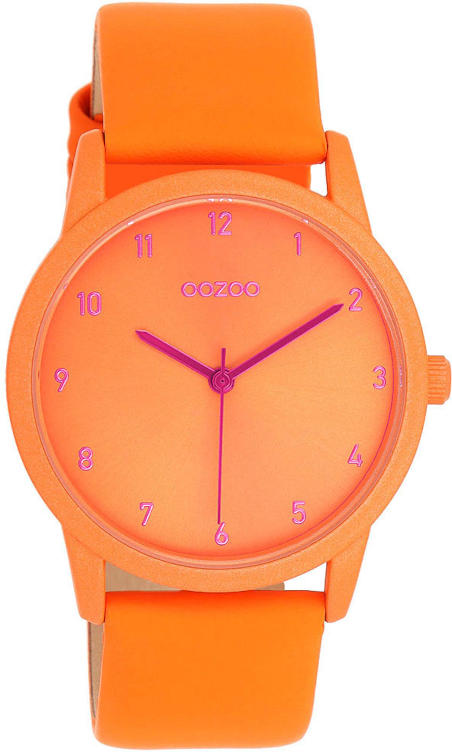 OOZOO Analog Watch in Orange: front
