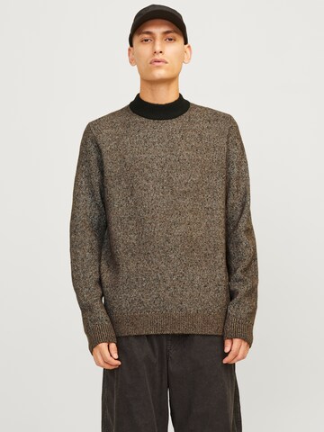 JACK & JONES Svetr 'JCOSpace' – šedá: přední strana
