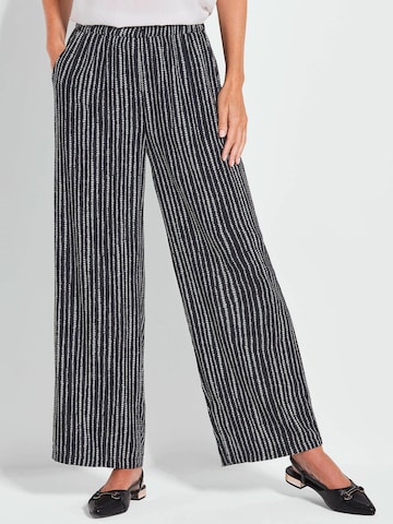 Wide Leg Pantalon 'Vera' Goldner en noir : devant