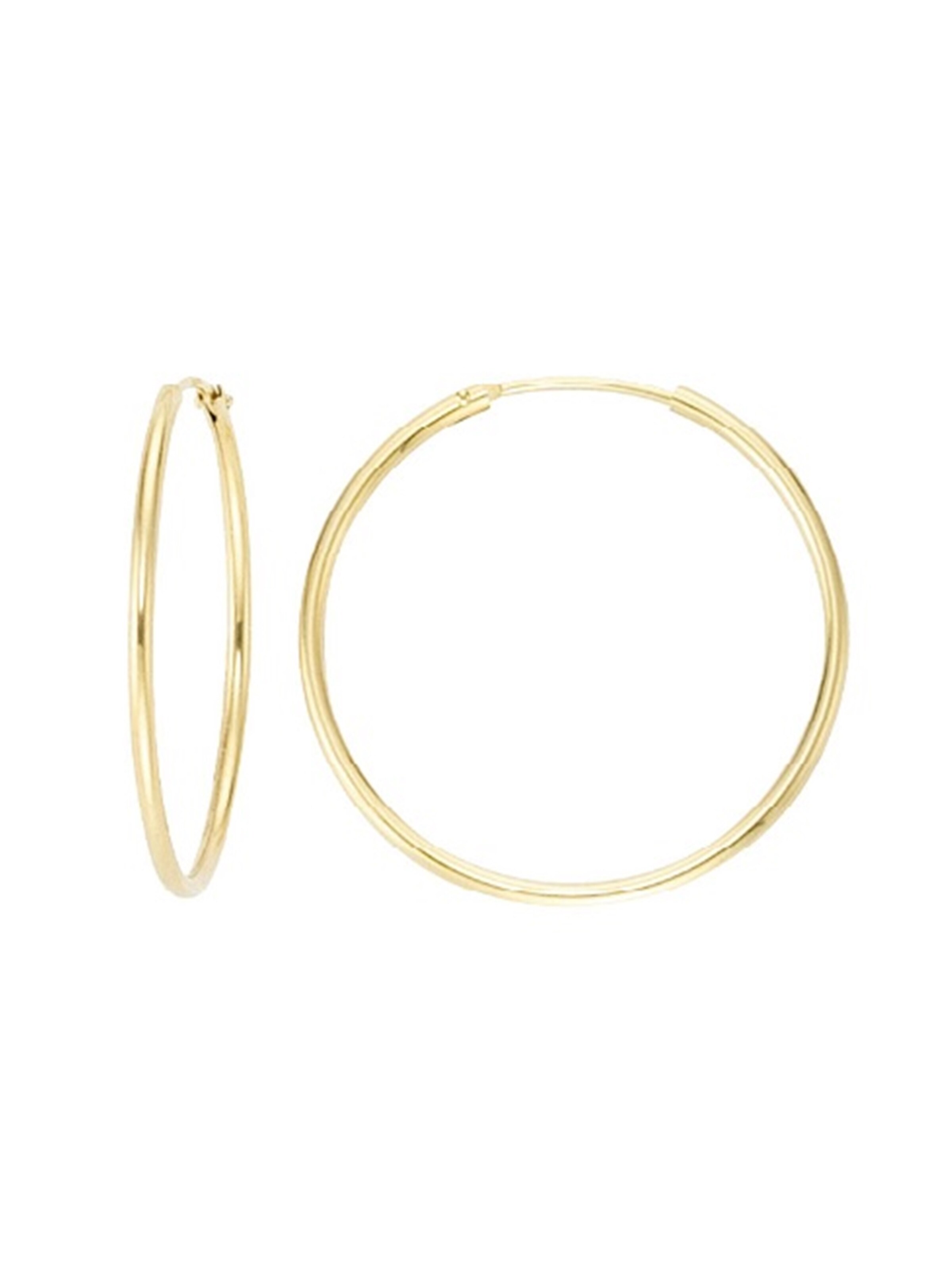 Lucardi Oorbellen 'Klassisch' in Goud: voorkant