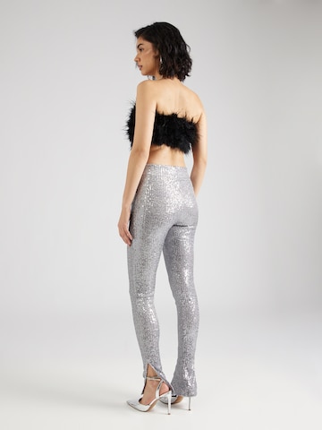 Nasty Gal Slim fit Trousers in Silver