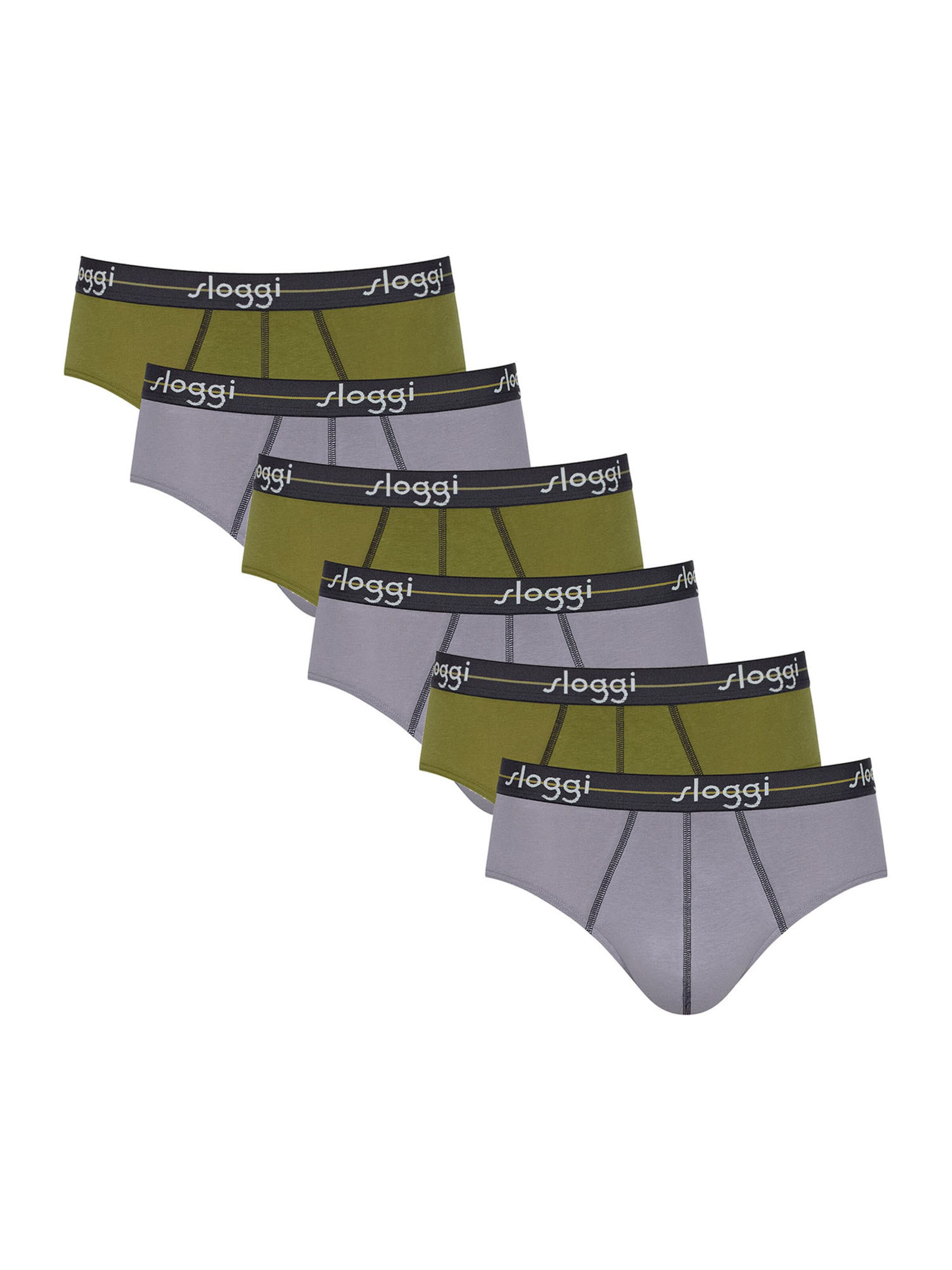 SLOGGI Slip 'Start' in grau / taupe / khaki, Produktansicht