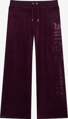 Juicy Couture Regular Hose 'OLD GOTHIC' in Rot: Vorderseite
