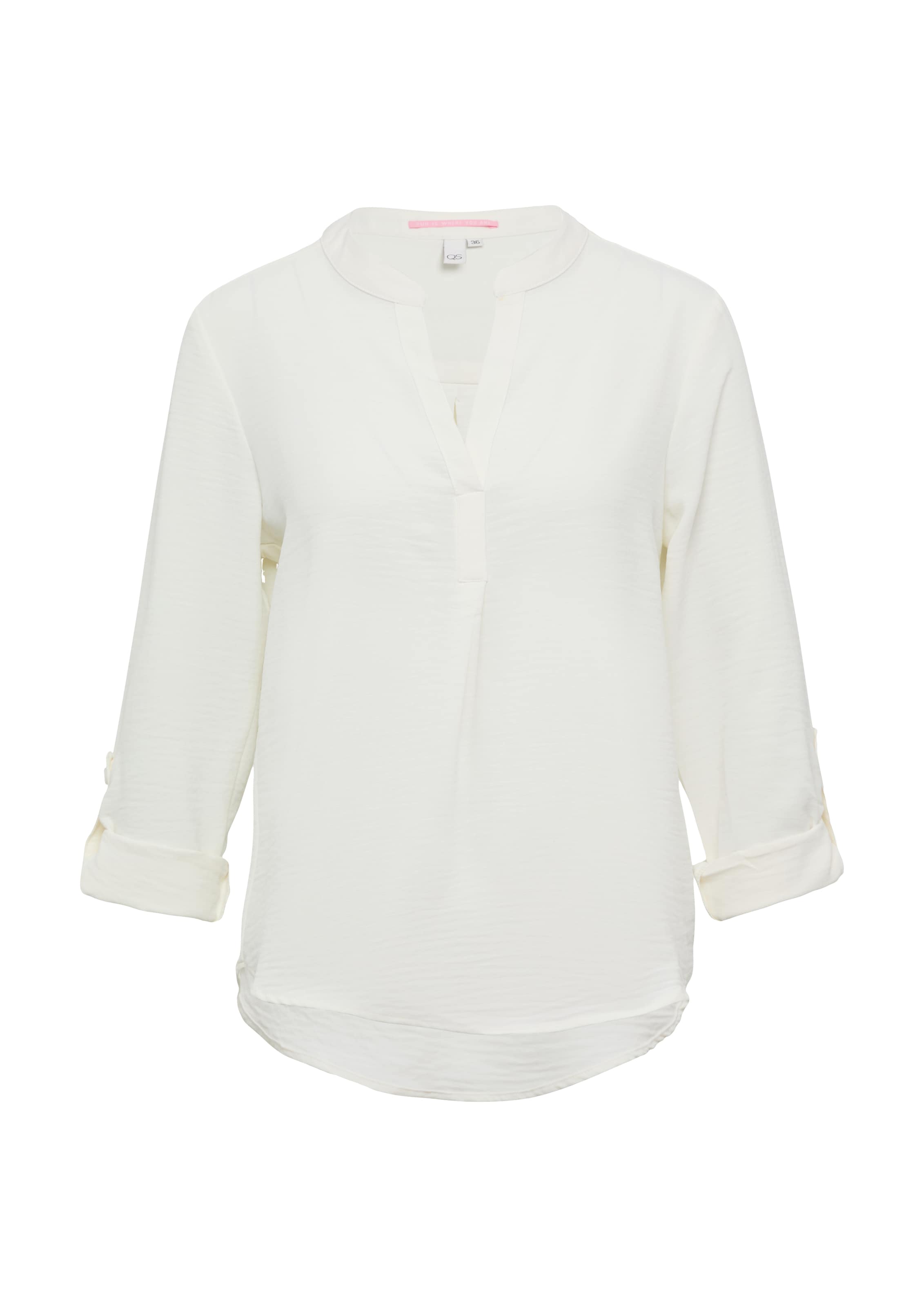 QS Bluse in Beige: Vorderseite