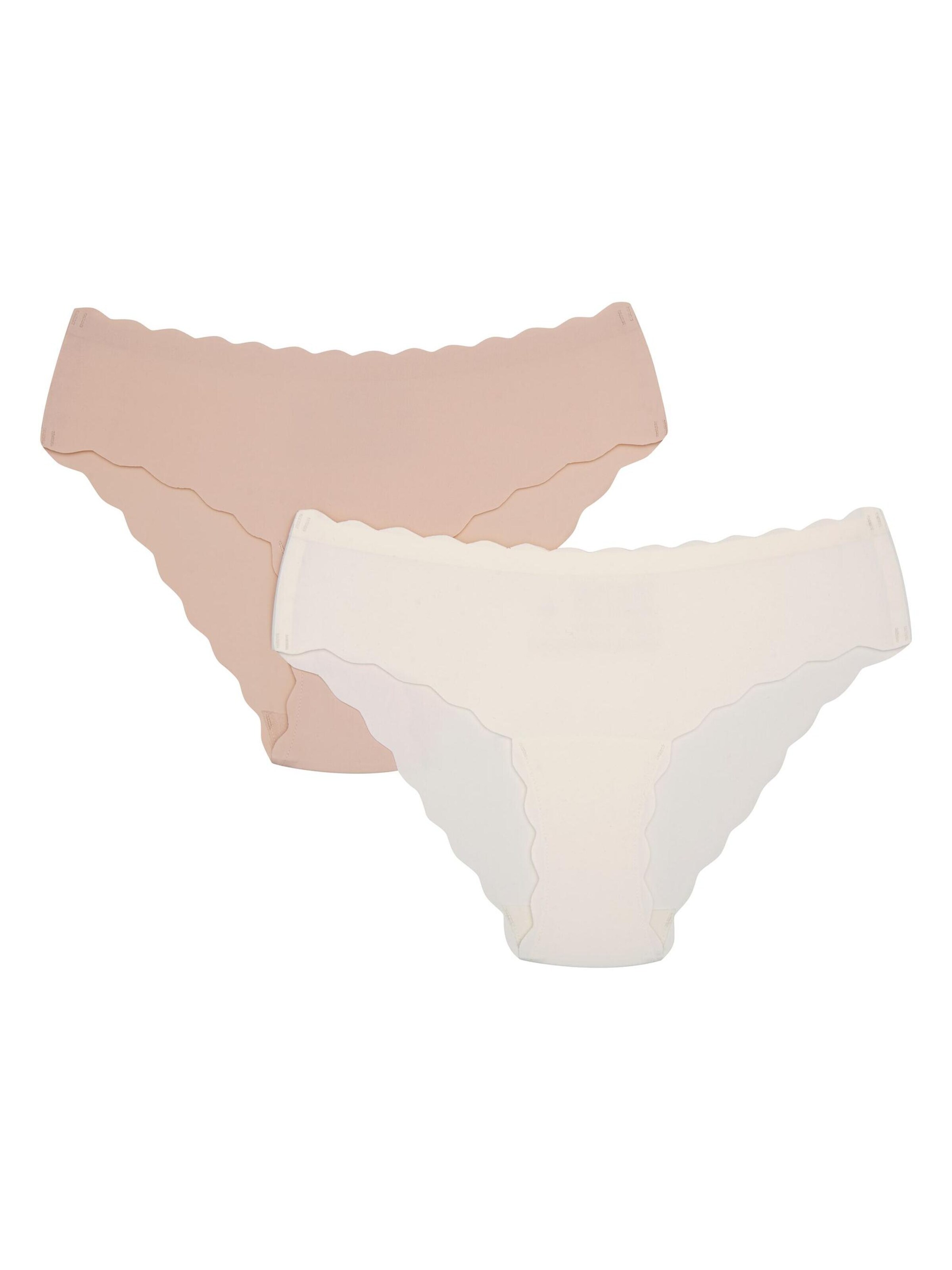 ESOTIQ - Panti 'Slip Peony im 2er Pack, nahtlos, lasergeschnittene Kanten' en Mezcla de colores: frente