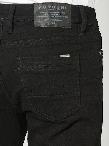 KOROSHI Skinny Jeans in Schwarz