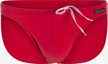 Olaf Benz Swim Trunks ' BLU1200 Sunbrief ' in Red: front