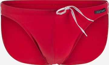 Olaf Benz Swim Trunks ' BLU1200 Sunbrief ' in Red: front