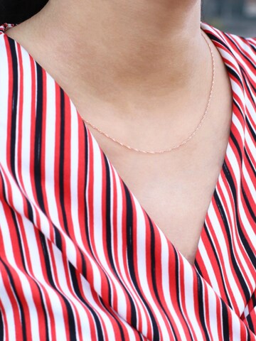 Lucardi Kette 'Klassisch' in Pink: Vorderseite