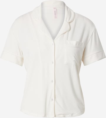 Hunkemöller Pyjamapaita 'Essential' värissä valkoinen: etupuoli