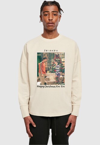 T-Shirt 'Friends - Happy Christmas Eve Eve' ABSOLUTE CULT en beige : devant