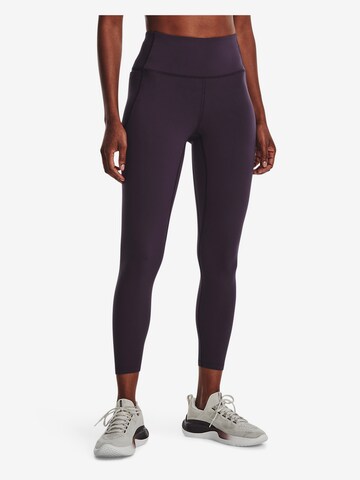 UNDER ARMOUR Skinny Sportbroek 'Meridian' in Lila: voorkant