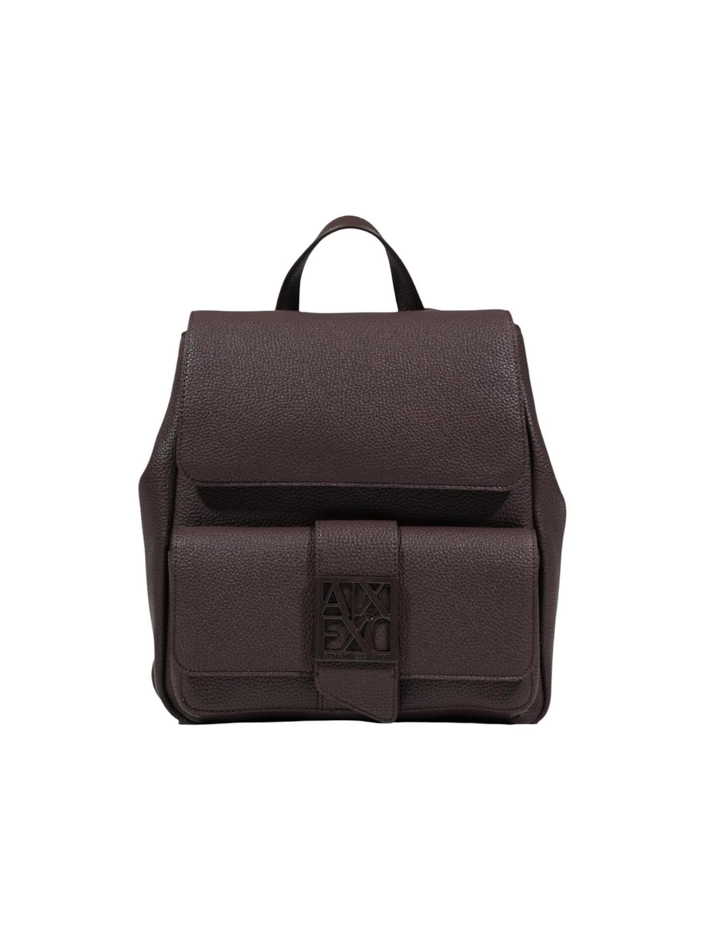 ARMANI EXCHANGE - Mochila en marrón: frente
