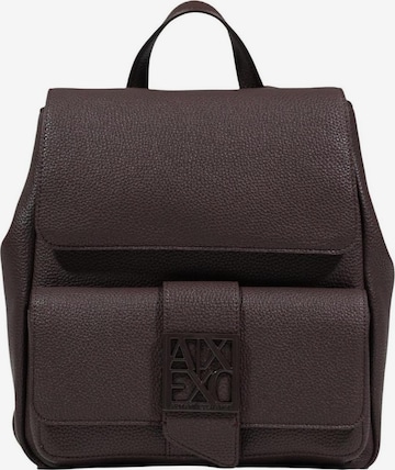 ARMANI EXCHANGE - Mochila en marrón: frente