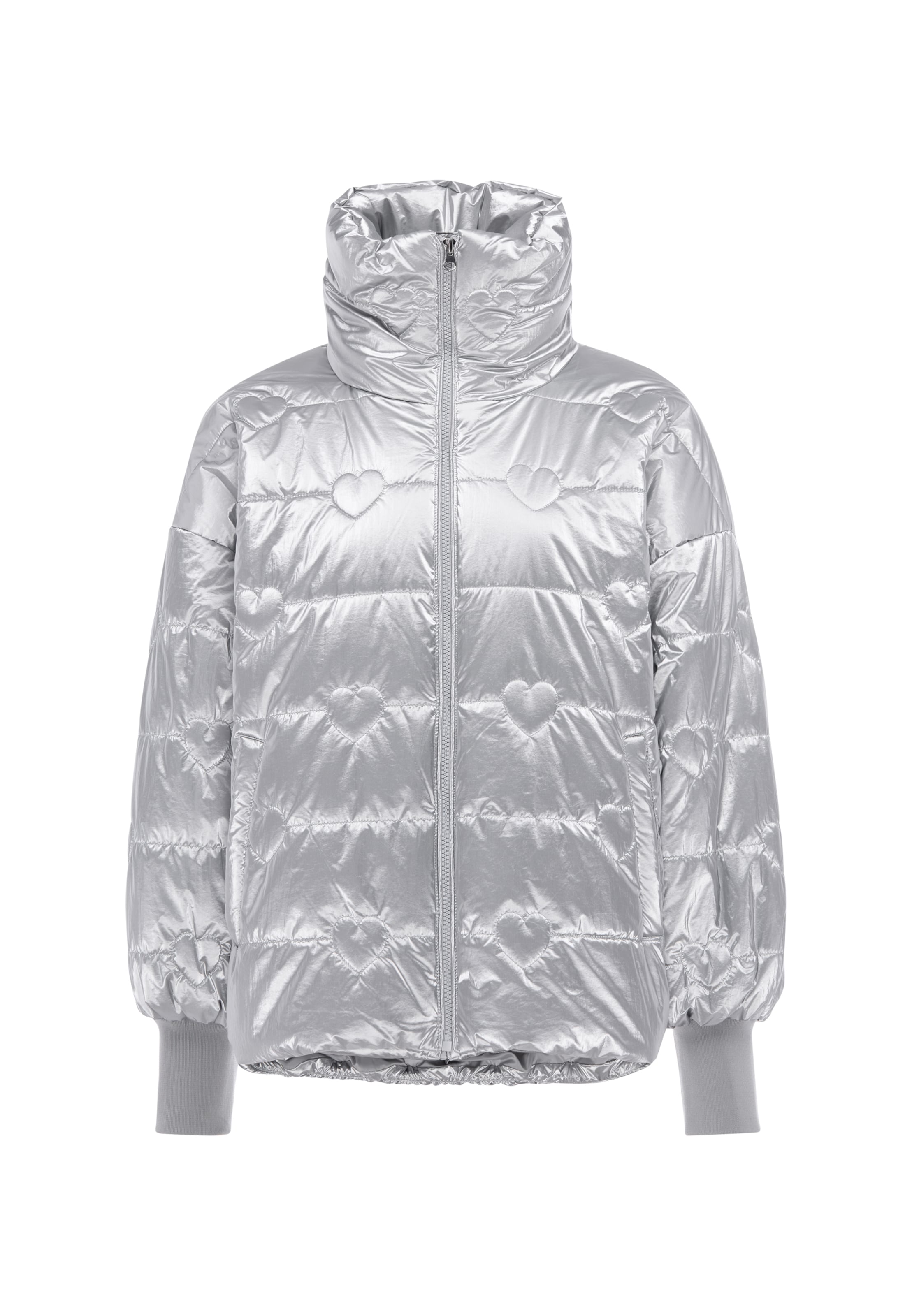 MYMO - Chaqueta de entretiempo en plata: frente