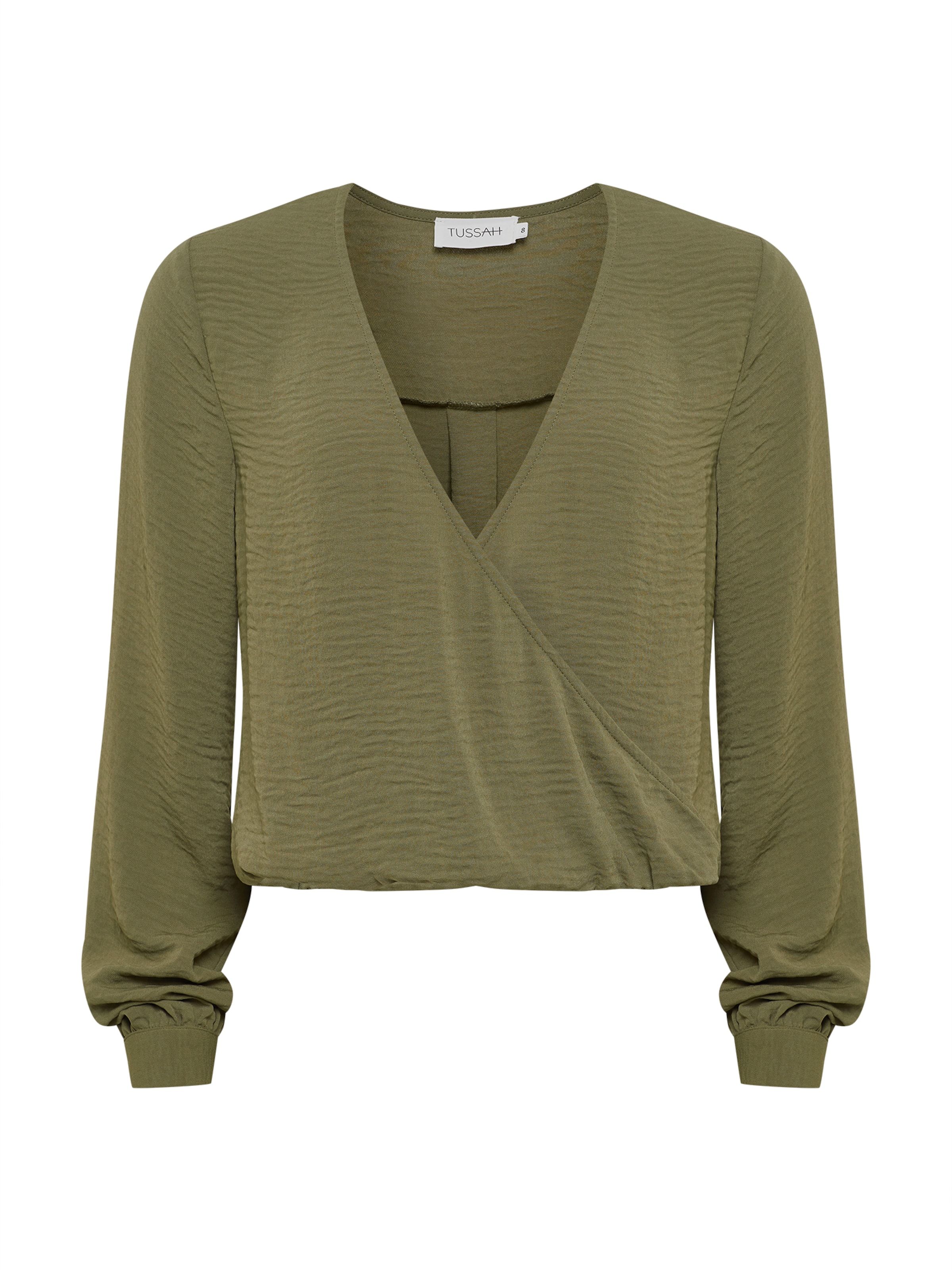 Tussah Blouse in Green: front