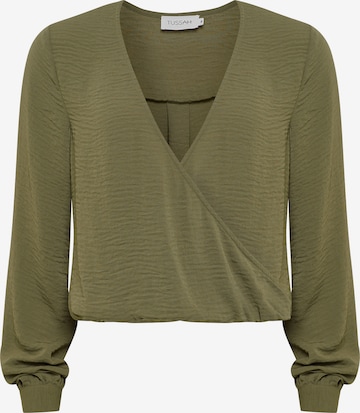 Tussah Blouse in Green: front