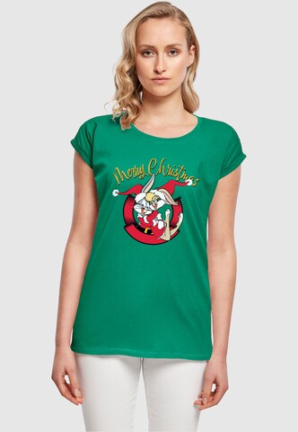 T-shirt 'Looney Tunes - Lola Merry Christmas' ABSOLUTE CULT en vert : devant