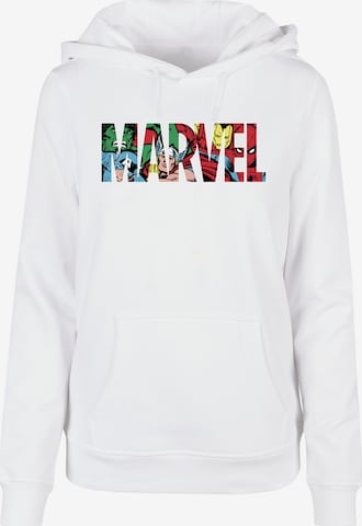 Felpa 'Marvel Avengers' di F4NT4STIC in bianco: frontale