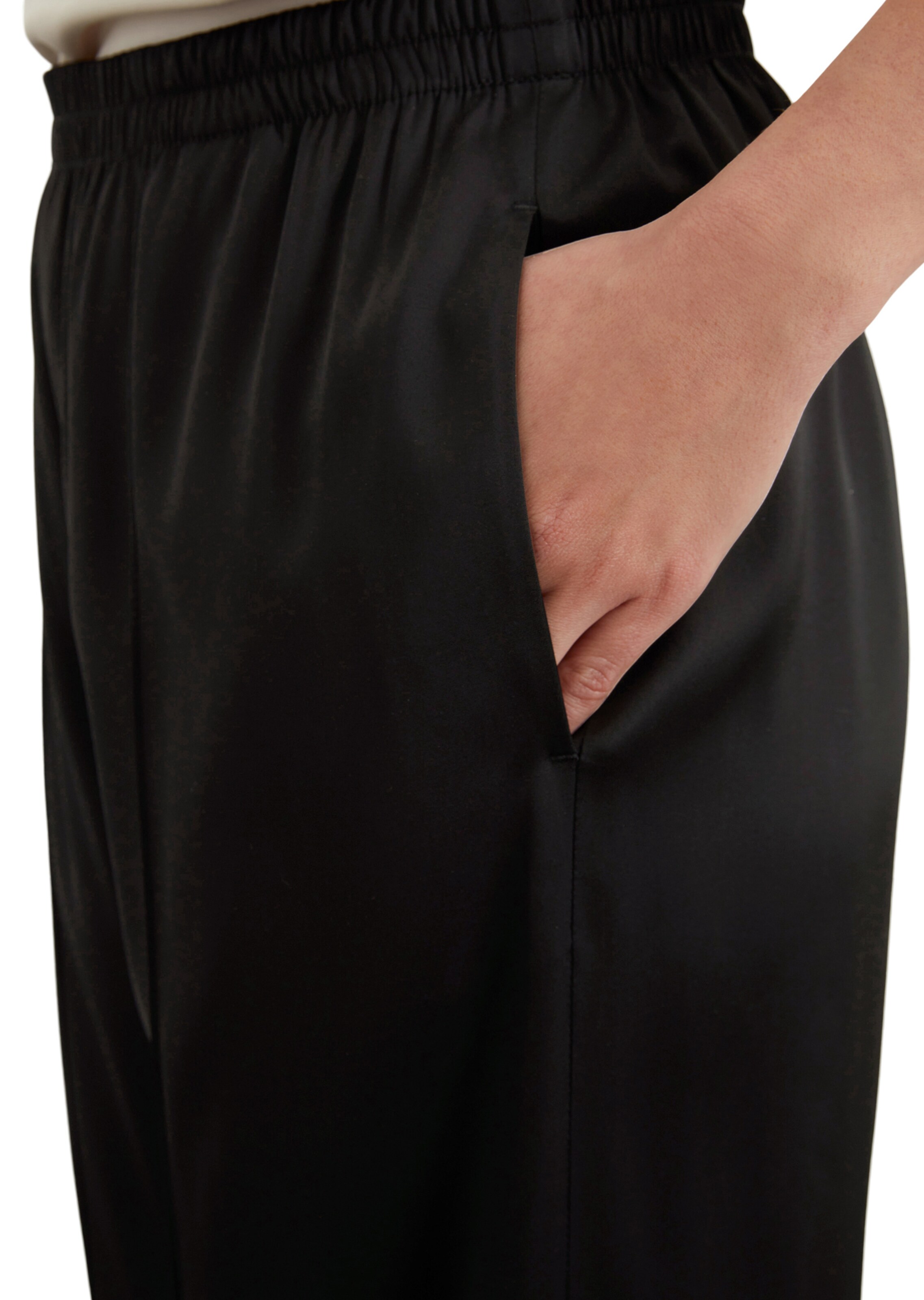 Marc O'Polo Loosefit Broek in Zwart