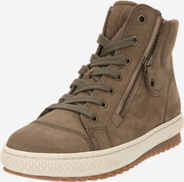 GABOR - Botines con cordones en beige: frente