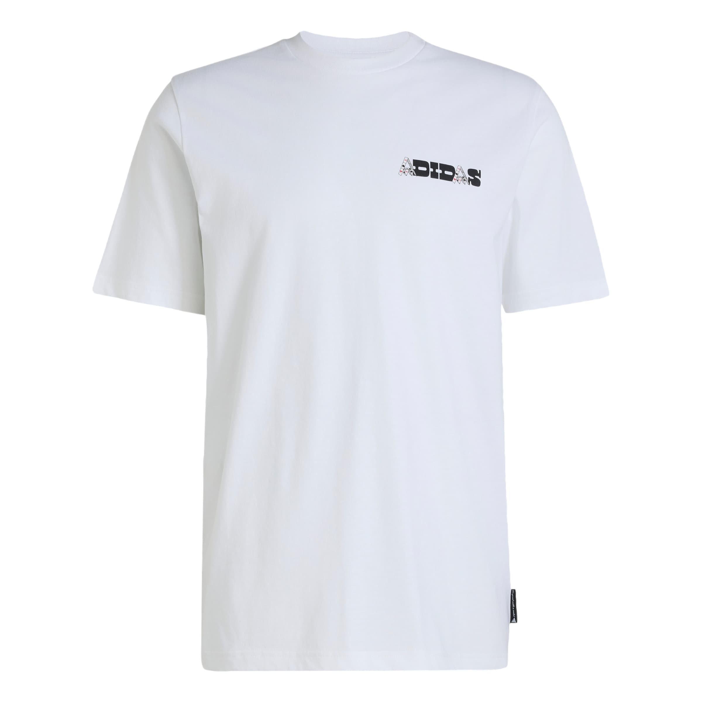 Maglia funzionale 'Novelty Cards' di ADIDAS SPORTSWEAR in bianco: frontale