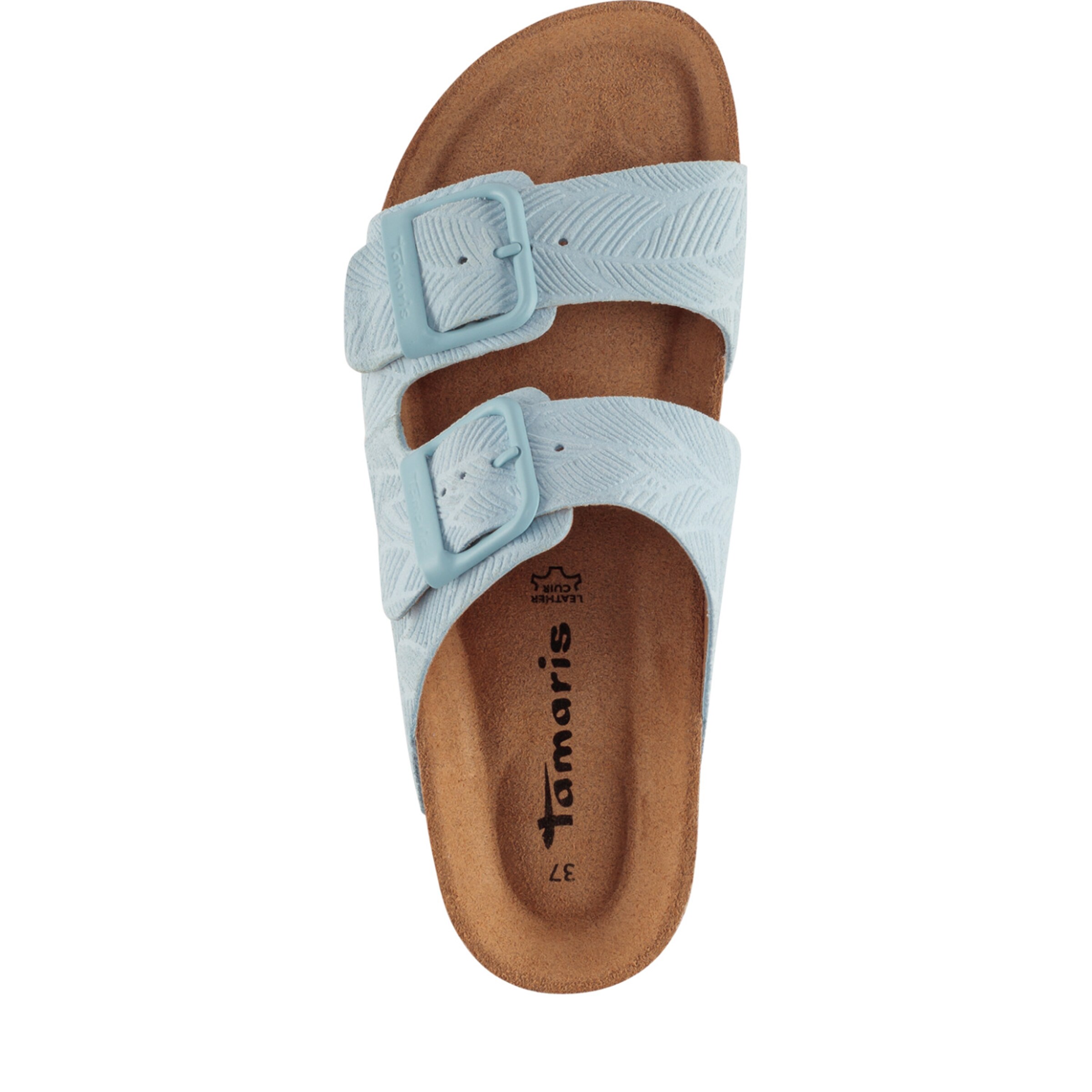 Tamaris T-Bar Sandals in Blue