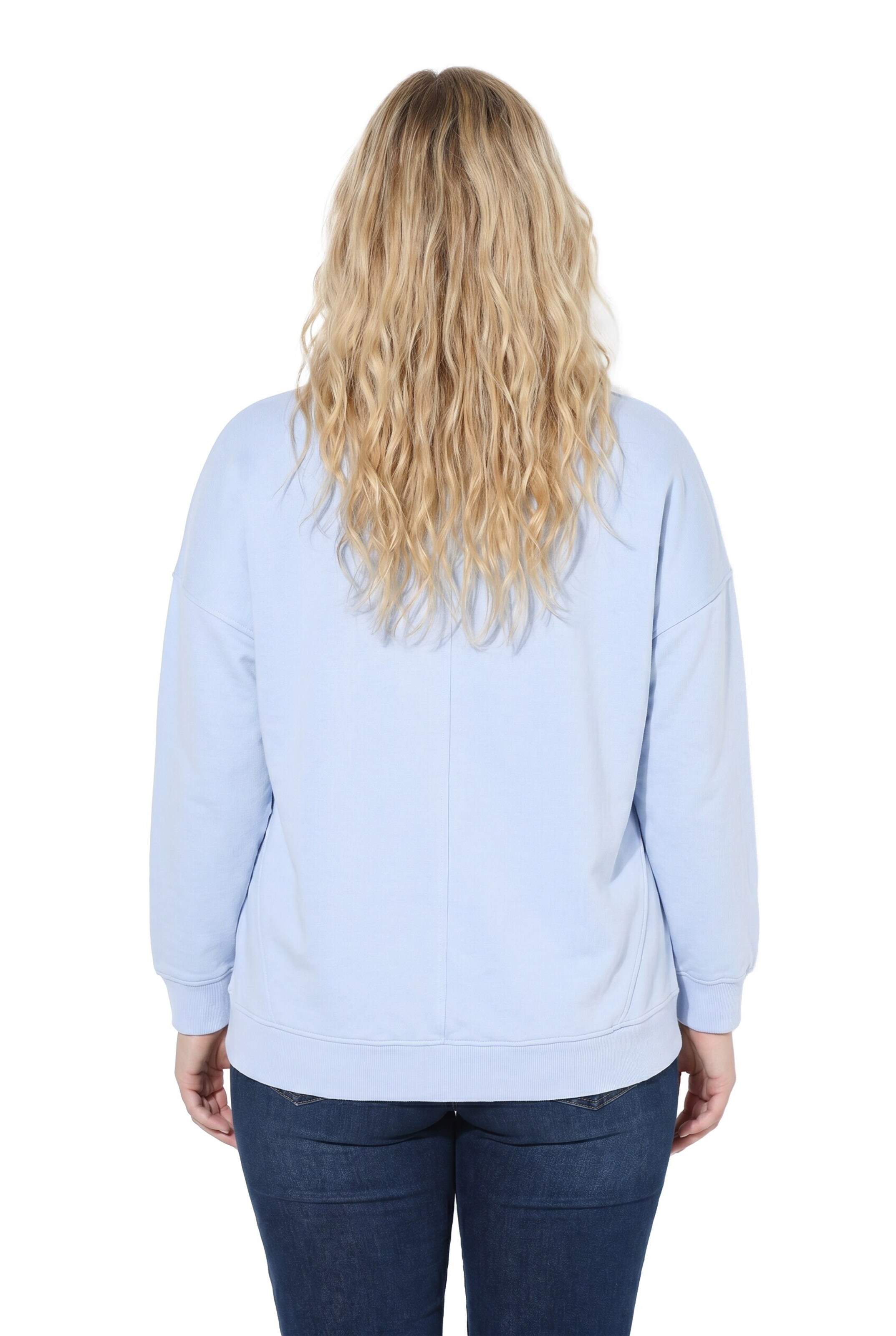 Ulla Popken Sweatshirt in Blue