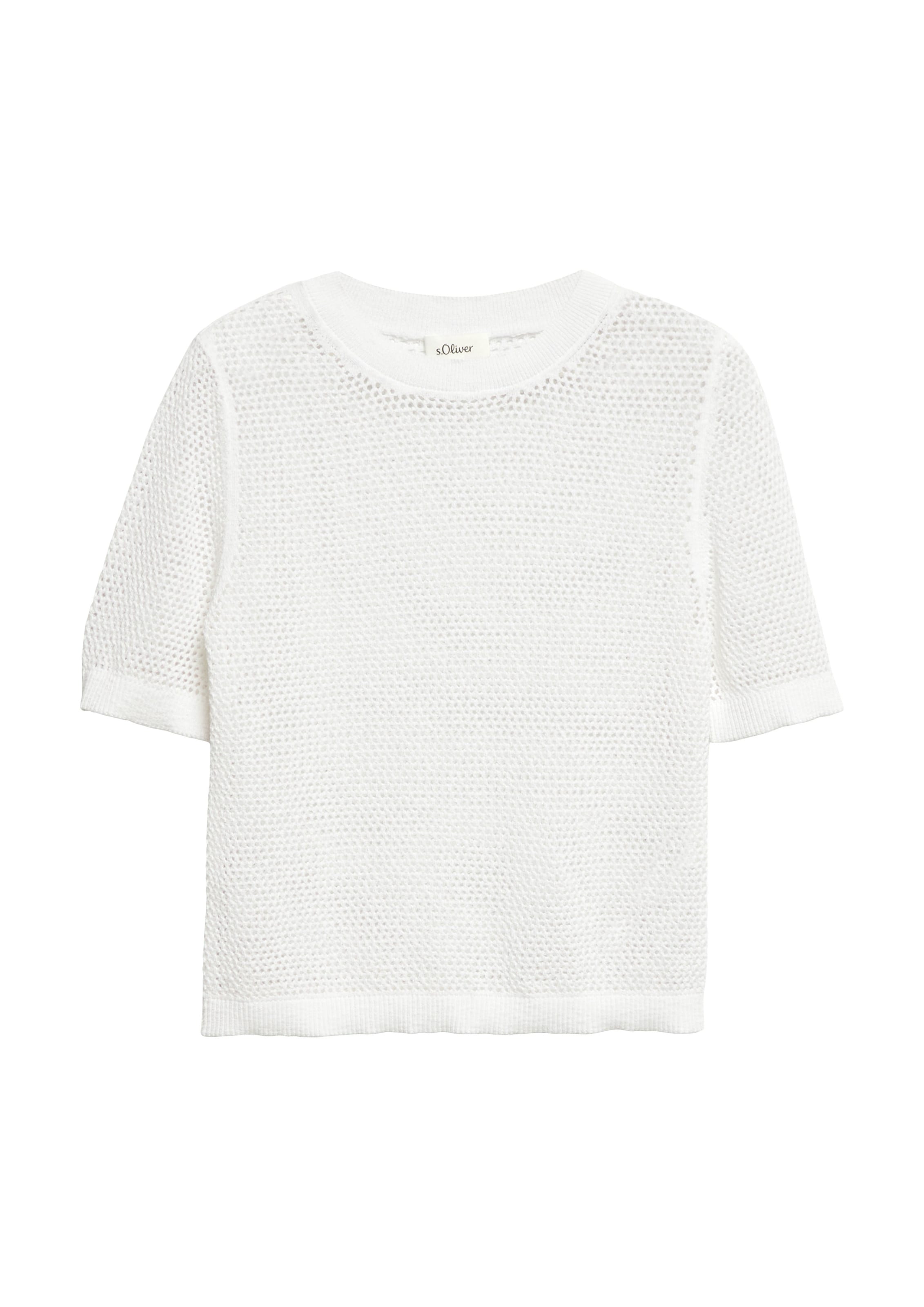 s.Oliver Pullover in Weiß: Vorderseite