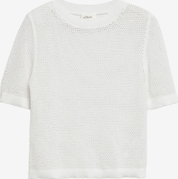 s.Oliver Pullover in Weiß: Vorderseite