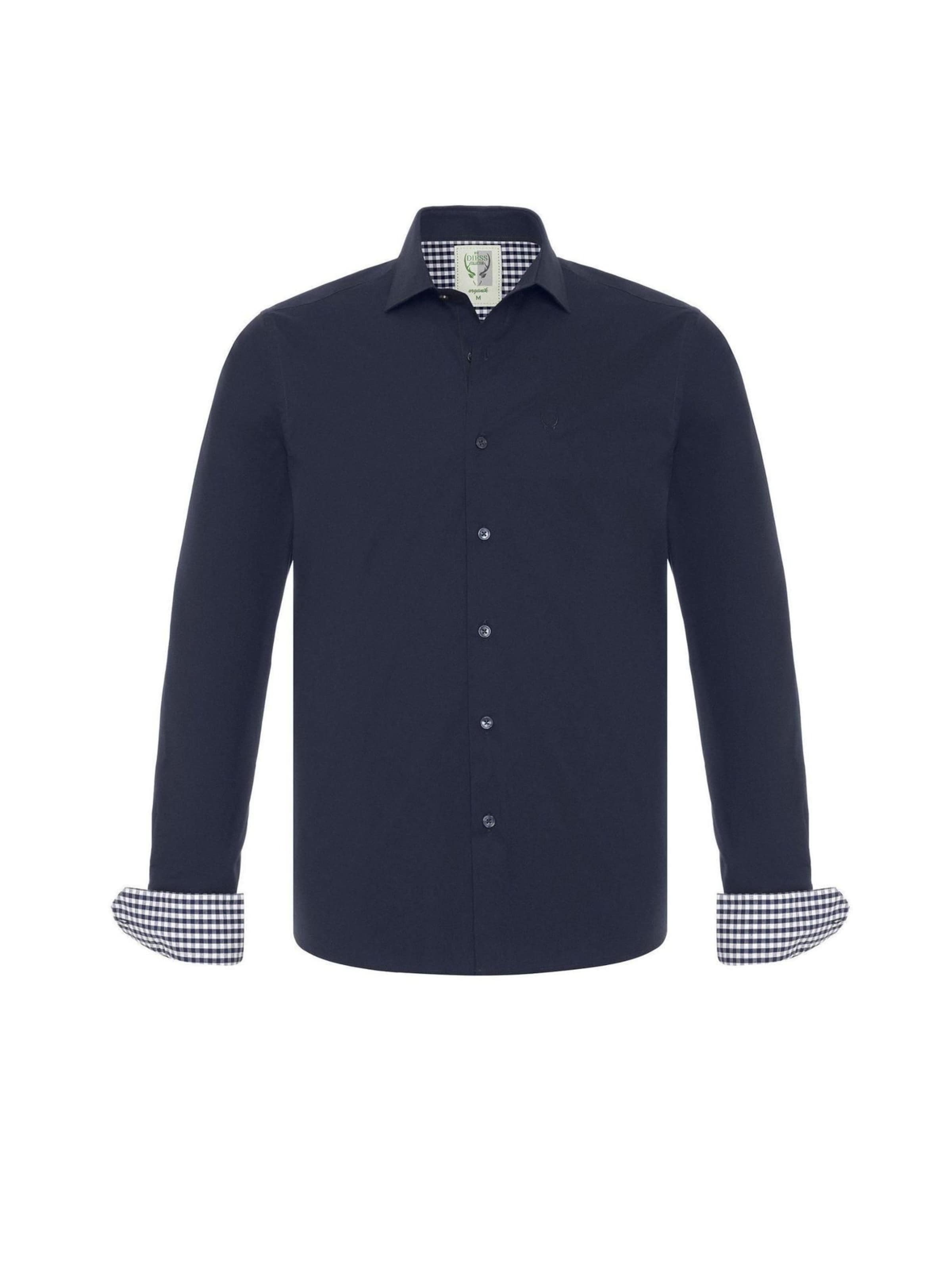 By Diess Collection Regular fit Button Up Shirt in Blue: front