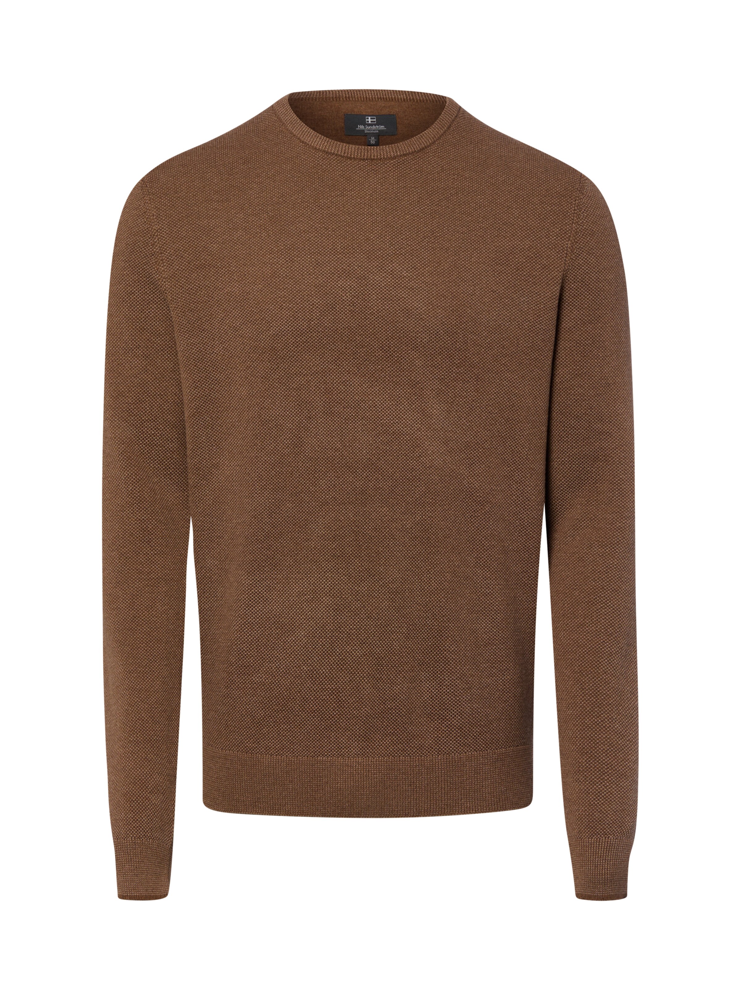 Pull-over Nils Sundström en marron : devant