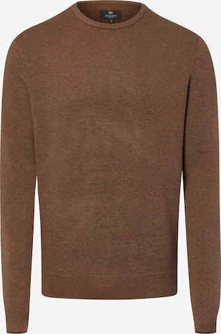 Pull-over Nils Sundström en marron : devant