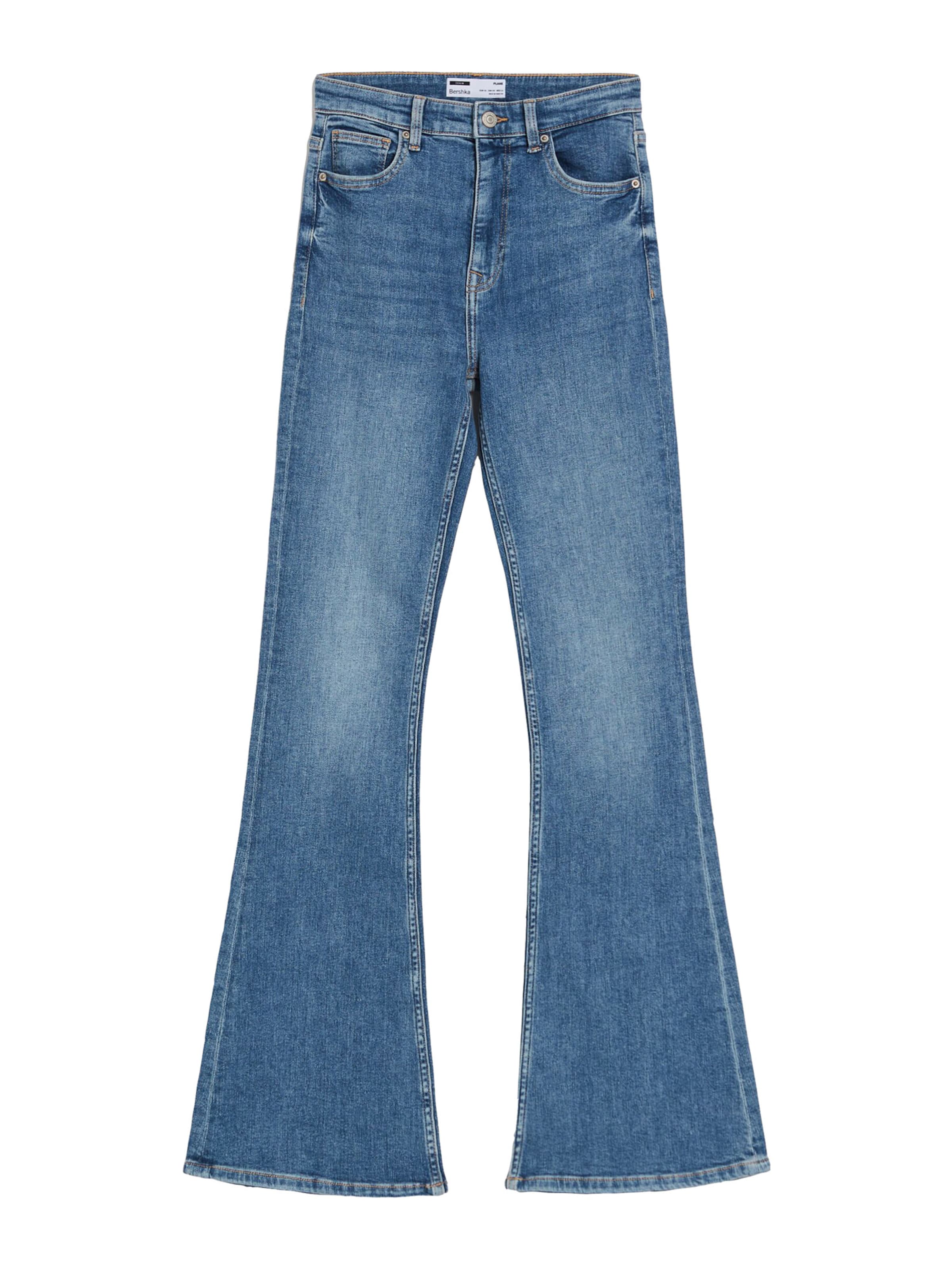 Bershka Flared Jeans in Blue ABOUT YOU