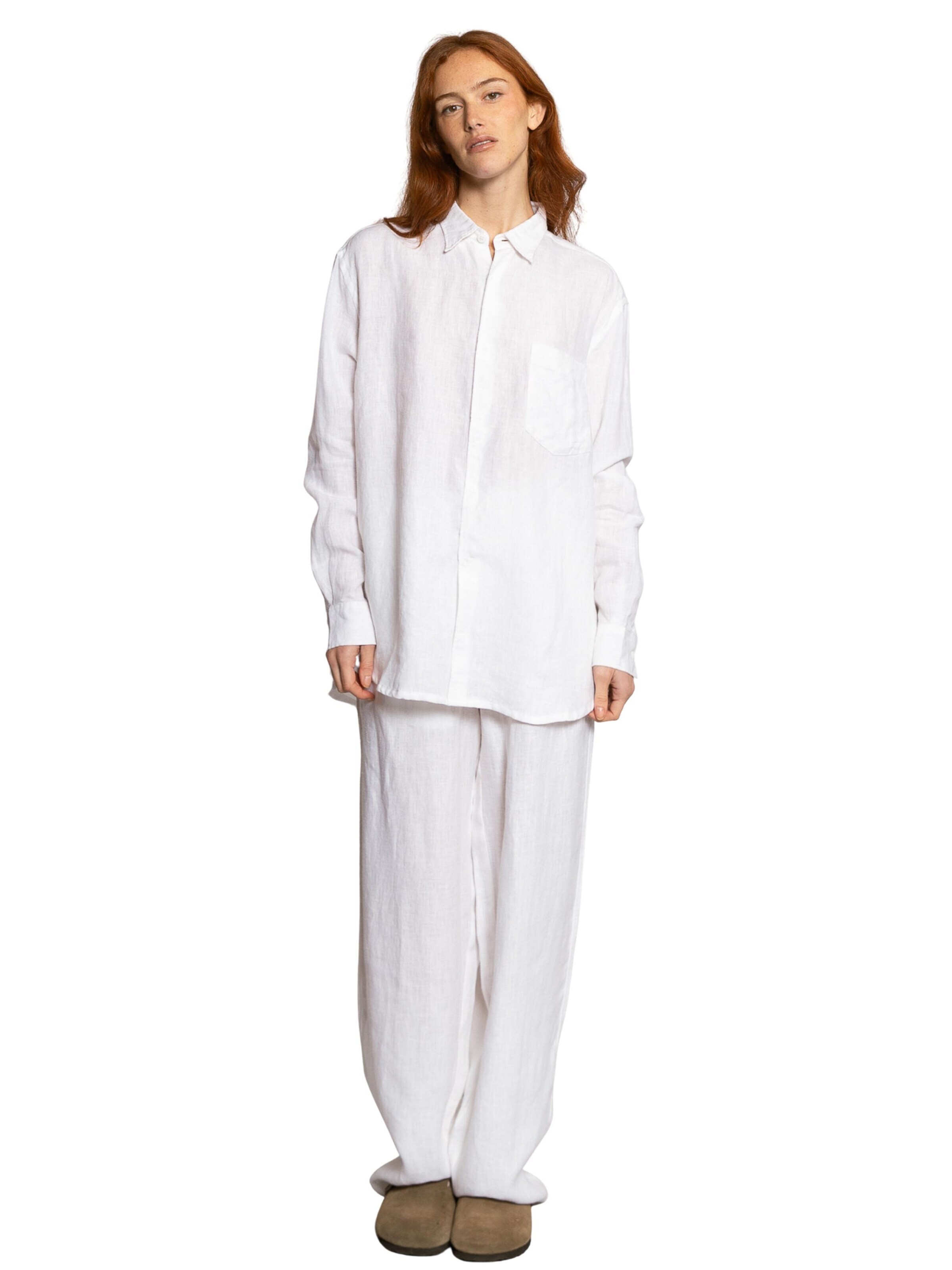 Wide Leg Pantalon 'AIME' LDB en blanc : devant
