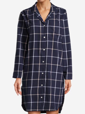 SEIDENSTICKER Nightgown 'Classic Flanell' in Blue