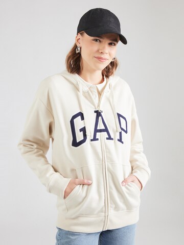 Giacca di felpa 'HERITAGE' di GAP in beige: frontale