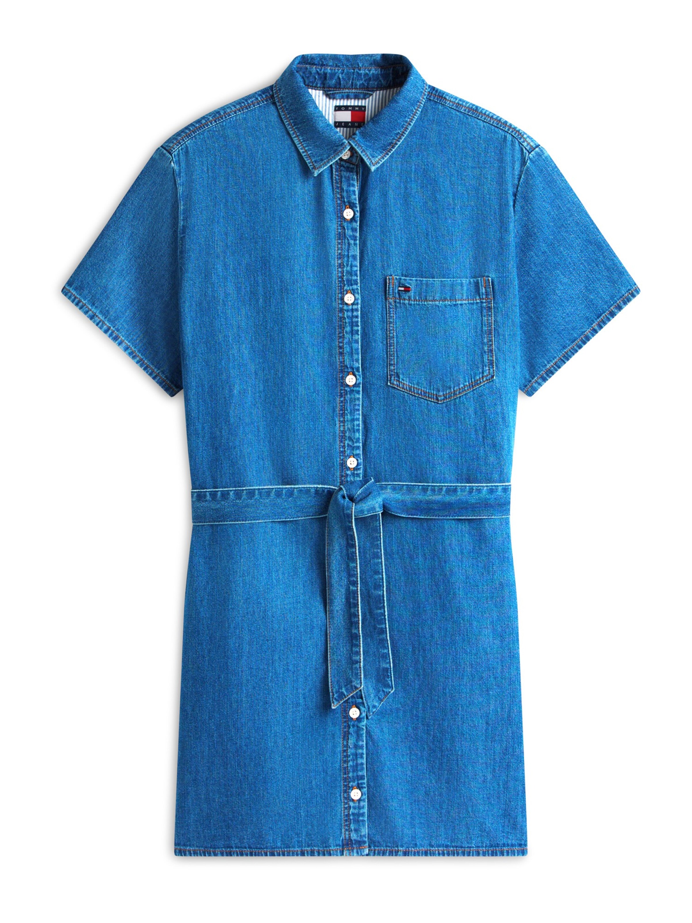 Robe-chemise Tommy Jeans en bleu : devant
