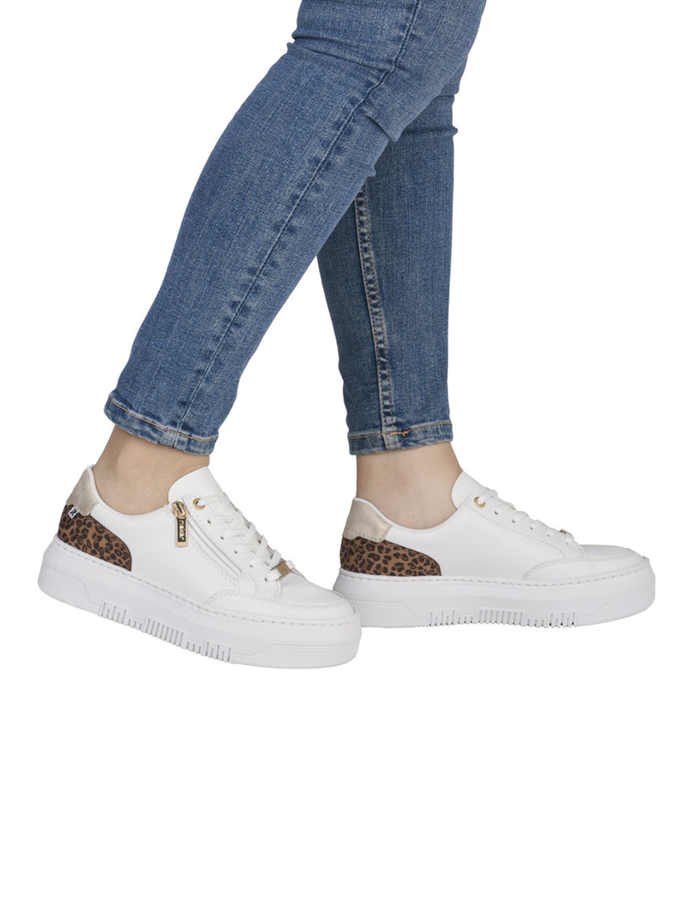 Rieker Σνίκερ χαμηλό σε λευκό